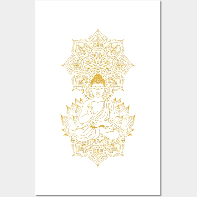 Buddha Meditation Spiritual Buddhist Wall Art by UNDERGROUNDROOTS